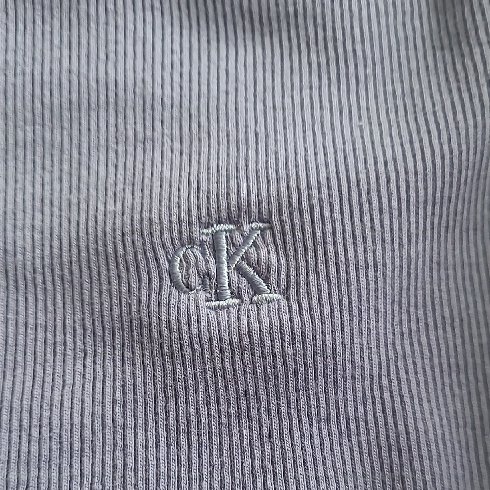 Calvin Klein Light Blue Ribbed Tank Top - Picture 2 of 8